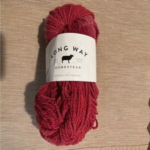 LONG WAY HOMESTEAD Targhee Big 2 Ply Worsted 100% Wool NEW